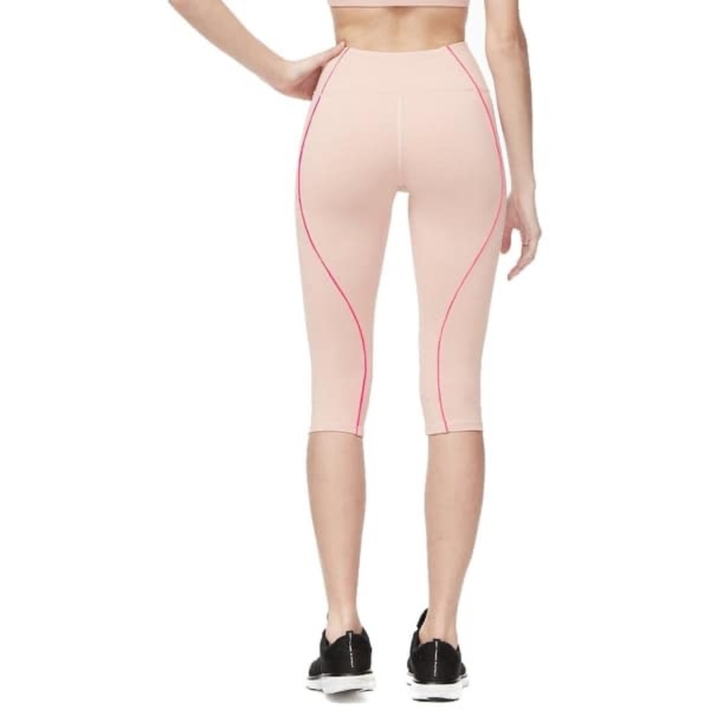 NWT Good American The Electric Feel Crop Legging size 1 Small Pink - Picture 3 of 11